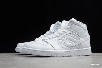 WHITE AIR MID DB6078-100 JORDAN 1 QUILTED 0731